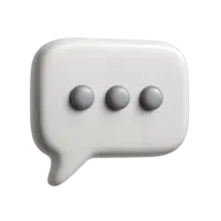 Havada süzülen sohbet simgesi